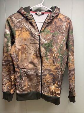 Under Armour Realtree Camo Full-Zip Hoodie with Pink Logo